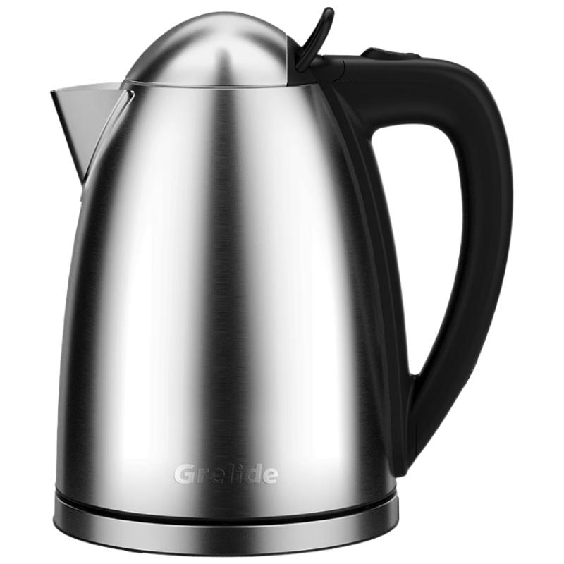 Grelide 1.8L 304 Stainless Steel Electric Kettle CN plug (adapter included)