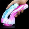 Two-pronged Mixed Color Silicone Double-headed Penis Size Fake Penis Female Anal Plug Masturbation Device Adult Products