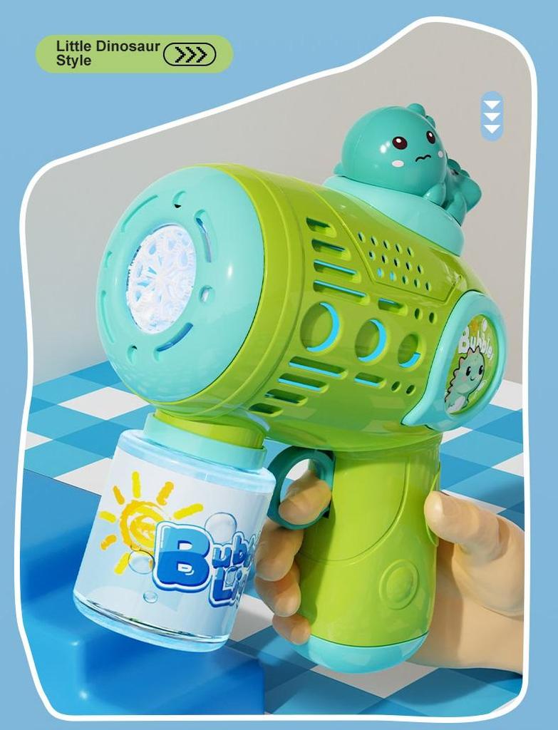 Automatic Electric Bubble Gun Blower - Leak-Proof Gatling Bubble Machine, Handheld Outdoor Summer Party Toy for Boys & Girls