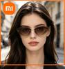 Gafas de Sol de Moda para Mujer Sin Montura Ojo de Gato UV400 Lente Degradada Varilla de Metal Tendencia Fiesta Calle Viaje Foto 3863