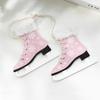 2PCS Party Supplies Wood Skating Shoes Pendant Boots Christmas Tree Decorations  Home Decoration