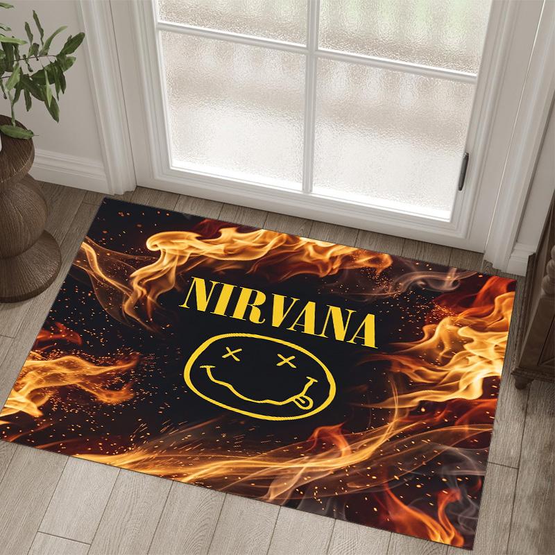 Nirvana Design Crystal Velvet Carpet Cozy Non?Slip Printed Rug For Bedroom Living Room Entrance