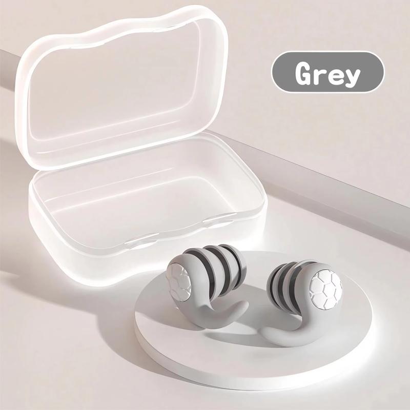 1 par de protetores auriculares de silicone macio - cancelamento de ruído, à prova d'água, ajuste confortável, para dormir, nadar, criando um ambiente silencioso