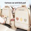 Cartoon Car Seat Back Protector Waterproof Car Anti Kick Protector Back Seat Protector Kids With Bags Pvc Car Anti Kick Mat