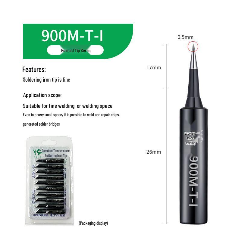 Black King Kong 936 Soldering Iron Tip - Constant Temperature, Internal Heating, Electric Soldering Station Tip.