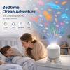 Starry Sky Projector Lamp LED Ocean Night Light USB Plug In 360 Degree Rotating Mood Light for Bedroom Kids Room Decor
