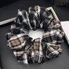 Elegant Retro Plaid Scrunchie Headband for Women