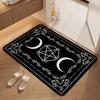 Five Elements Pentacle Double Moons Rectangular Rug Soft Texture Nonslip Carpet For Kids Bedroom Play Area Home Party Decor Holiday Gift