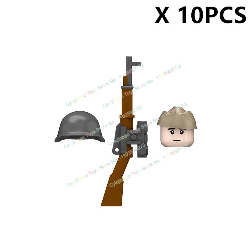 N661-670 NEW Military infantry Soldies Warriors Action Figures Building Blocks Accessories Collection Children's Toys Gifts