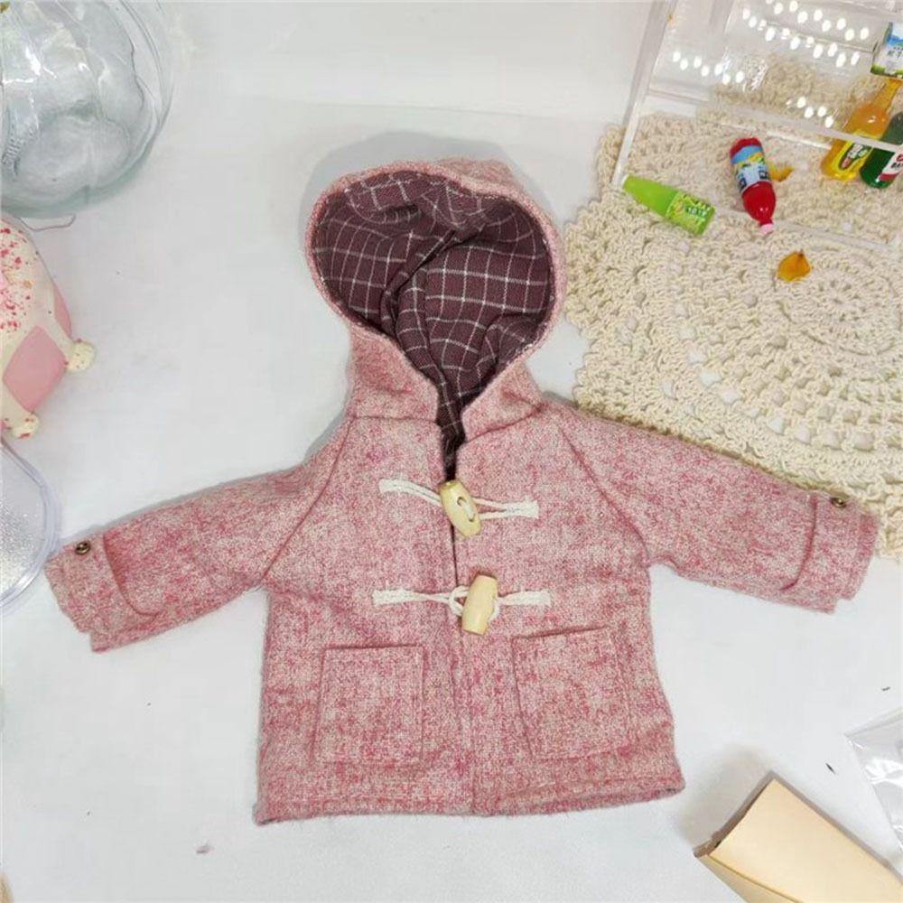 Fashion Doll Winter Overcoat Casual Wear Horn Button Coat Tops for 1/6 BJD 30cm Dolls DIY Toys