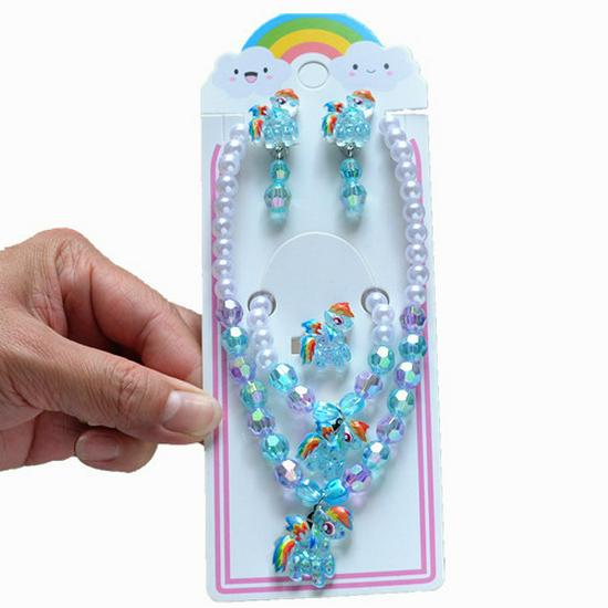 Frozen Princess Kids' Necklace & Bracelet Gift Set for Christmas or Birthday