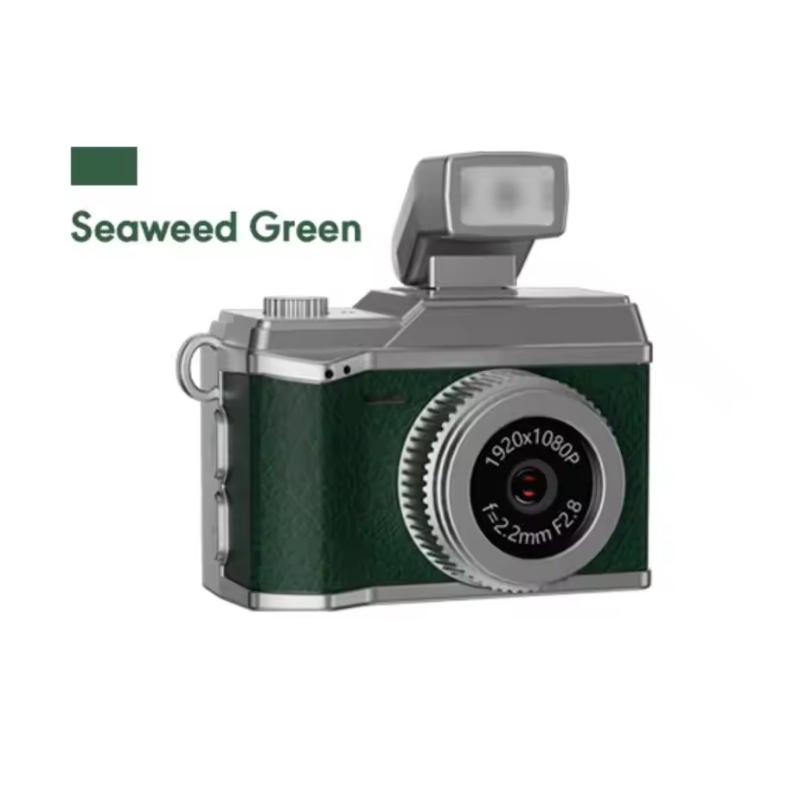 Mini Kamera do Noszenia Retro Kamera 1080P Przenośna Kamera Brelok na Zewnątrz Podróże Vlog Prezenty dla Dziewczyny Kobieta Dekoracja