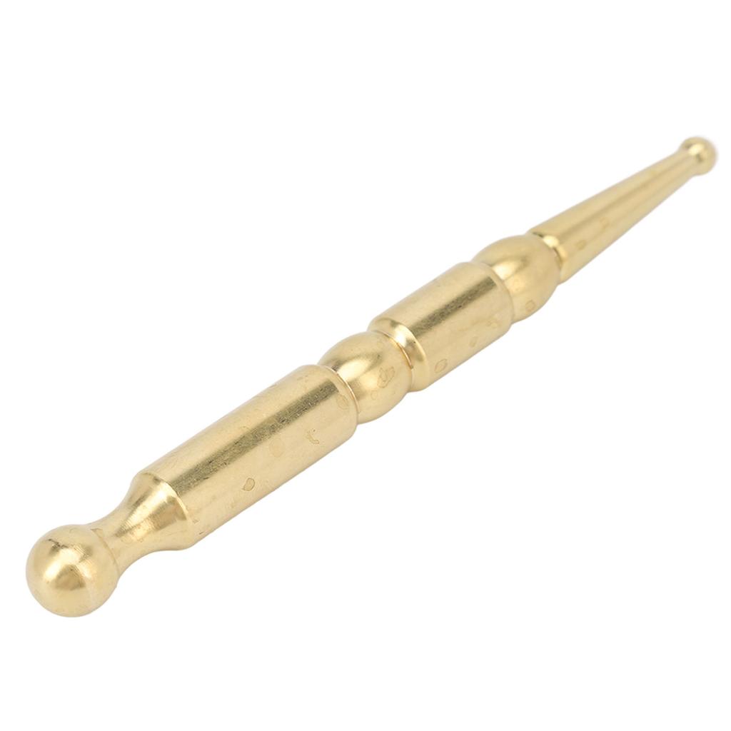 Akupunkturstift Doppelkopf Texturierter Griff Gesichtsreflexzonenpunkt-Sonde Massagegerät