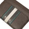Bally Bhar Vintage Stripe Logo Card Holder Men Accessories Green 6301473
