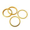 4Pcs/Set Personality Y2K Yellow Round Resin Cuff Bangles Women Vintage Exaggerated Stackable Bangle Wide Bracelet Accessories