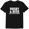Men's Rugby & Beer T-Shirt, Funny Tee Classic T-shirt