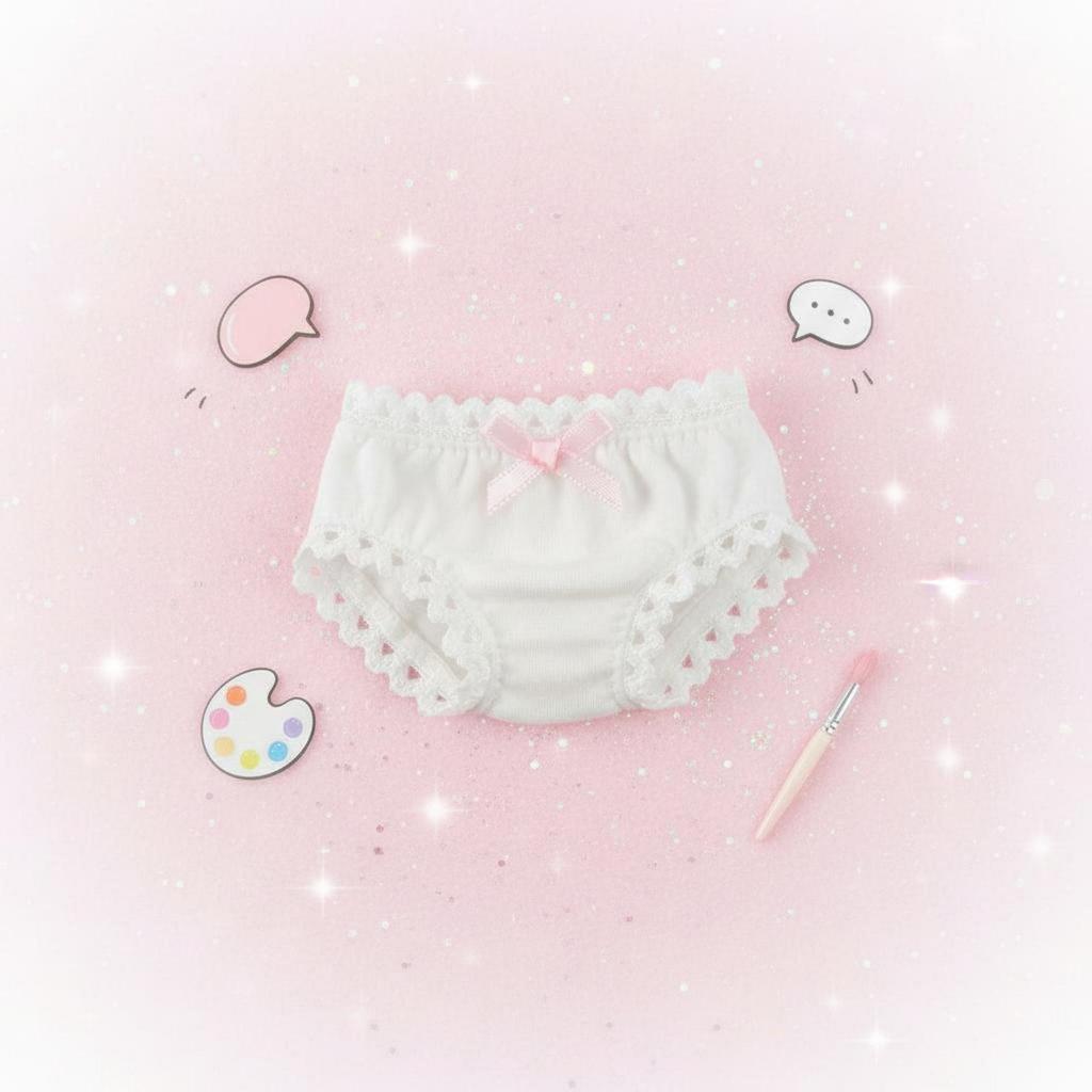 2x Soft Doll Underwear, Cute Design, Washable Clothes, Toy Dress, Collectible