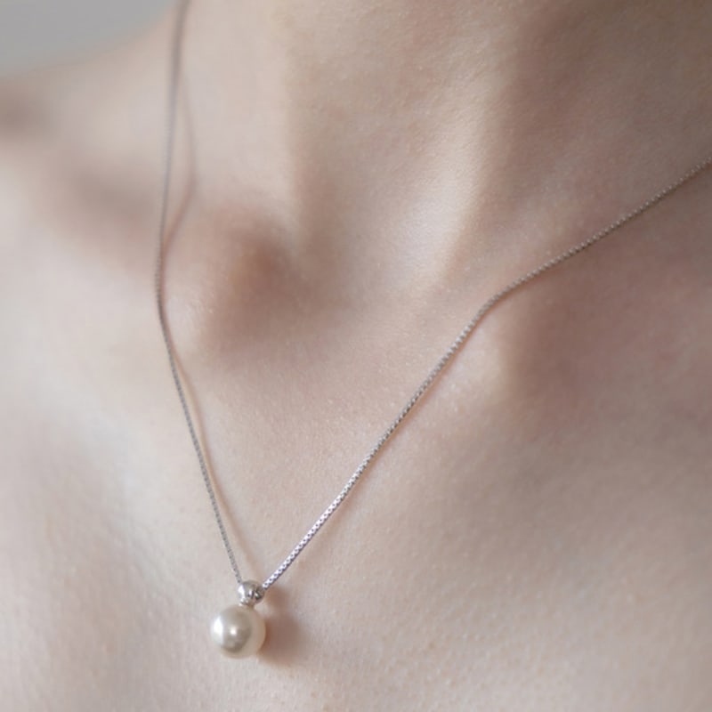 

TATIANA (925 Silver) 8mm Pearl Necklace NZ2497 Gold Plated