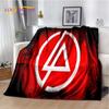 Ρετρό Μουσικό Συγκρότημα 3D L-Linkin-Park Μαλακές Κουβέρτες, Κουβέρτα για Ζέσταμα Άνετη Κουβέρτα για Πικνίκ Κρεβάτια Καναπέ Σπίτι Υπνοδωμάτιο Παιδί
