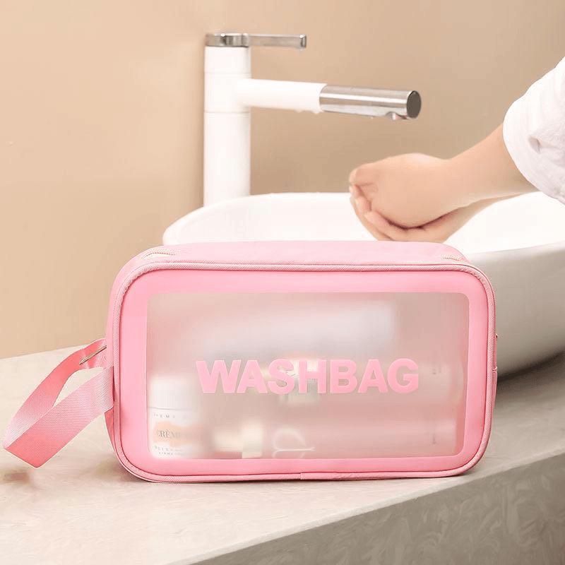 Portable Waterproof Toiletries and Cosmetics Bag, Large Capacity for Men and Women