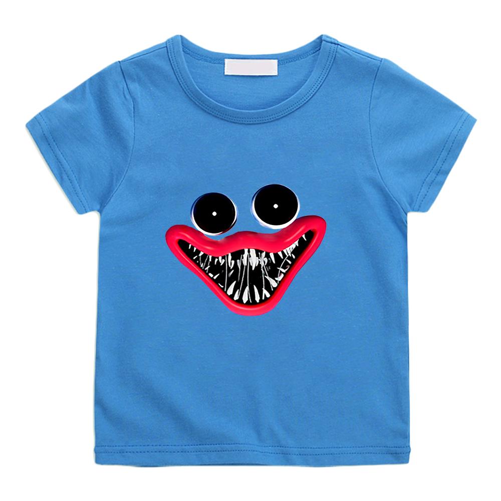 

Дети Huggy Wuggy Футболки для девочек Гаага Ваги Одежда Playtime Мак Футболка Мальчики Графический тройник Короткий рукав 100% Хлопок Футболка