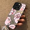 Cartoon Pig Electroplate Silver IMD Phone Case For  Redmi 13 4G 12 13C Redmi Note 13 12 11 10 Pro Plus 12S 11S Back Cover