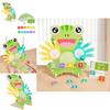 Wooden Educational Toy For Kids Frog Number Math Puzzle For Early Learning