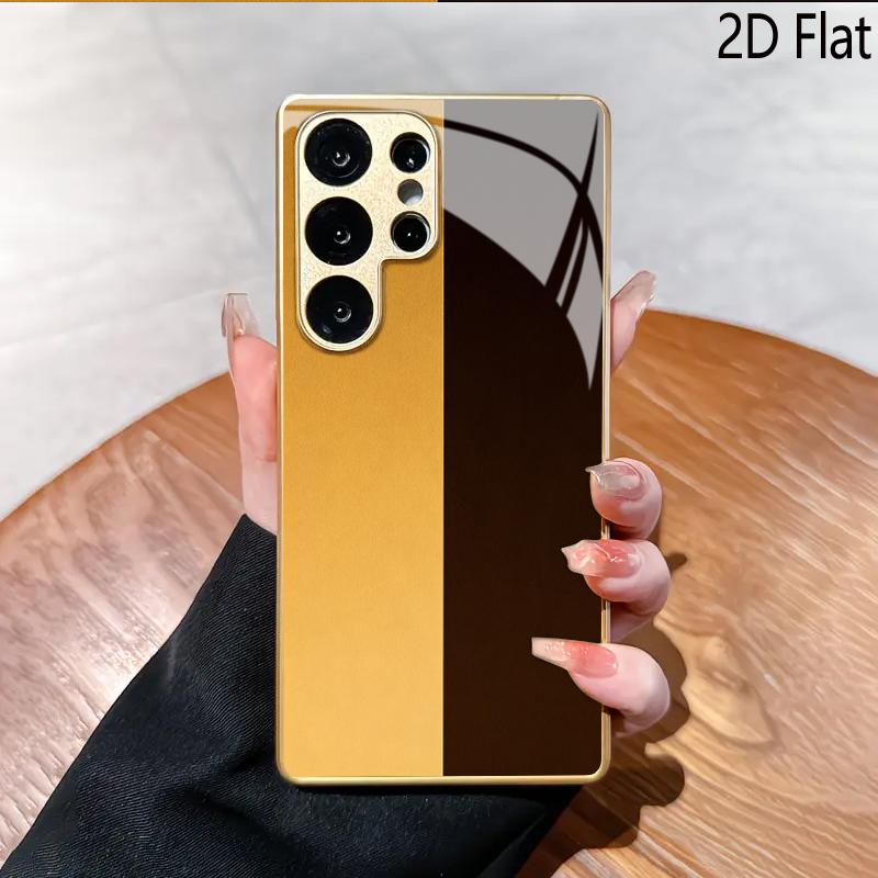 Golden Brown pattern for Samsung Galaxy S24Ultra S23 S22 S25 S21 S20UltraA55A15A16Phone case Pattern Shockproof Protective Back Cover