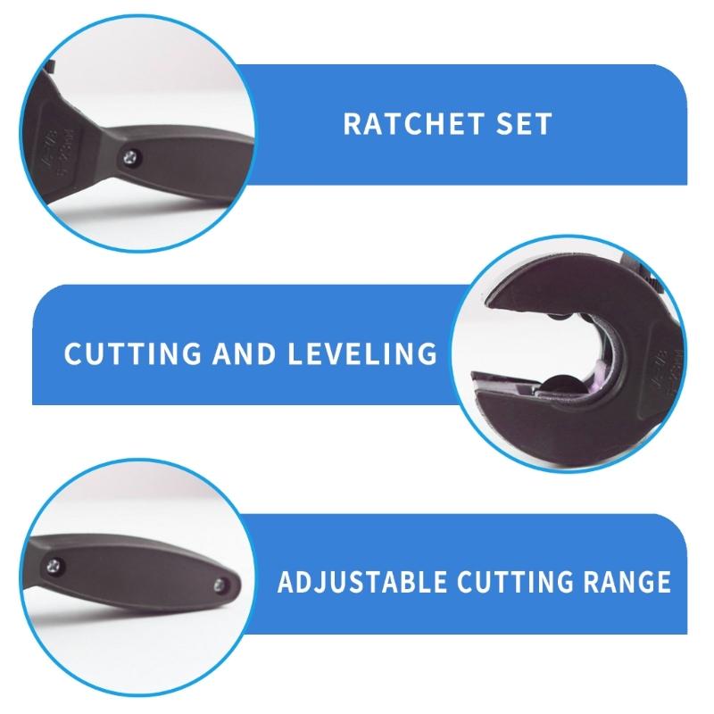 Ratchet PVC Pipes Cutter Tube Cutter for Plumbing Home Repair Pipes Cutter Stainless Steel Pipes Cutter Pipes Cutter