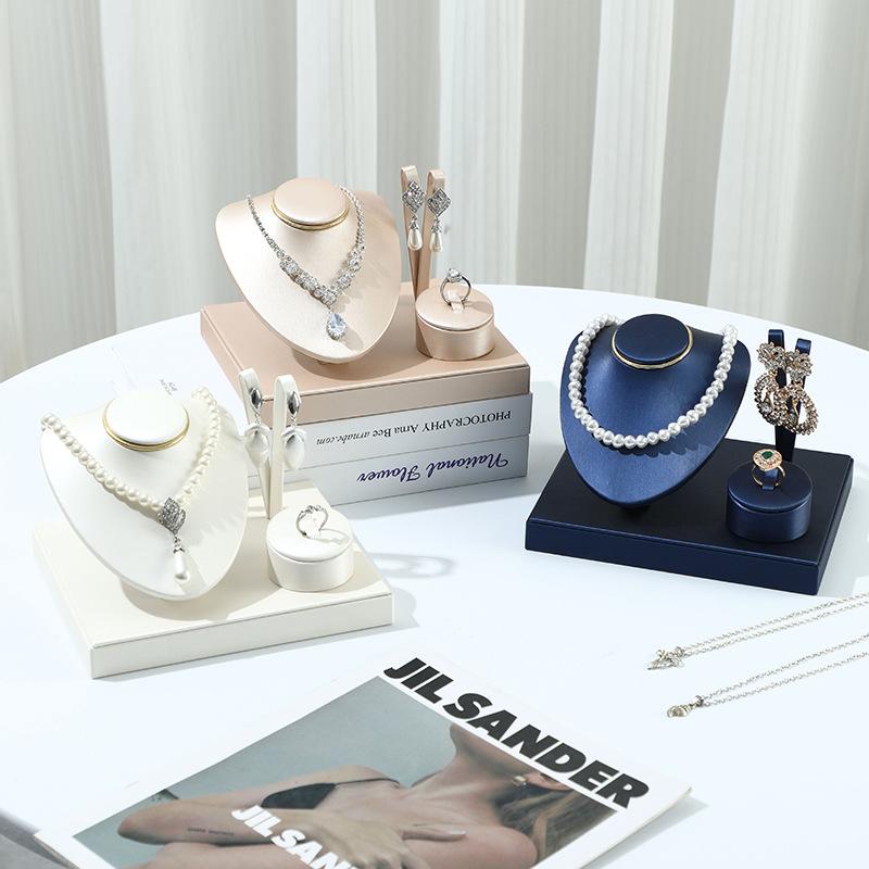 Spot Combination Set, Jewelry Rack, Leather Jewelry Tray, Jewelry Store, Ring, Bracelet, Necklace, Earrings, Multi-purpose Rack.