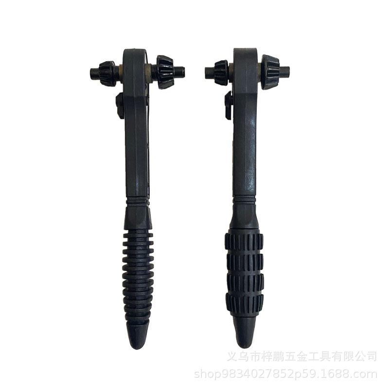 Labor-Saving Ratchet Drill Chuck Key for Quick Disassembly/Assembly - 3-Jaw Lock Wrench Accessory