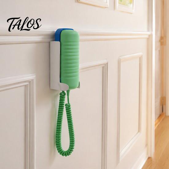 Durable Wall Bracket Wall-Mounted Landline Phone Holder, Retro String Storage Stand, Entryway Shelf Space Saving Plastic Organizer for Bedroom