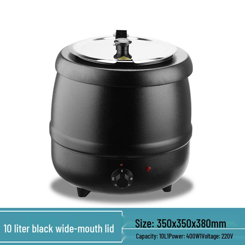 304 Stainless Steel Electronic Soup Warmer and Porridge Cooker for Commercial Use