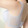 Seamless Bra Women's Soft Support Perforated Cup Underwear Thin Gathering Large Size Bra Full Cup Mesh Strapless Bra