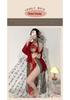 Elegant Ancient Court Style Lingerie Set with Hanfu Belly Band - Inspired by Dunhuang Flying Apsaras and Phoenix Motifs.