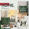 45X45Cm Green Christmas Theme Pillowcase Bedroom Sofa Cushion Cover 100% Polyester Living Room Cushion Pillowcase Home Decor