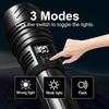 High Power LED Flashlight Type-C Rechargeable Torch 3 Modes Zoom Light Outdoor Waterproof Lantern for Emergencies Camping Hiking