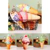Ice Cream Plush Toy Pillow Soft And Fluffy Perfect Gift For Ice Cream Lovers Colorful And Cute Design
