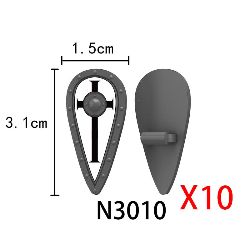 Medieval Knights Figures Accessories Building Blocks Officer Cloak Helmet Cape Armor Shield Black Eagle Red Lion Toys MOC Bricks