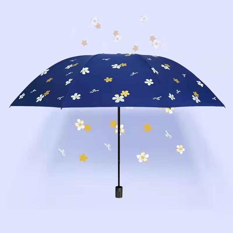 

Red Leaf 3-Fold Compact UV Sun/Rain Umbrella