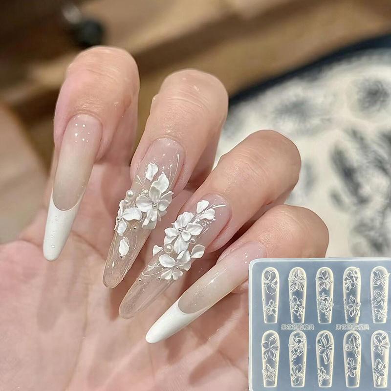 Fox Eyeball Stamping Stencils Uv Gel Polish Art Mould Silicone Carving Tool Diy Design 3D Nail Mold Ice Flower Bread Jellyfish