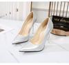 Fashion Pointed-Toe Large-Size High-Heeled Shoes Nightclub Sexy Thin Heeled Professional Women's Shoes WZ-18085-1