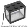 Mini-Größe Mini-Aquarium Mikrolandschaft Kunststoff USB LED-Licht Dekolicht Überlagertes Design Desktop-Aquarium