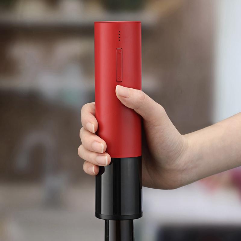 Electric Wine Opener Rechargeable Automatic Corkscrew Creative Wine Bottle Opener With USB Cable Bar Accessories
