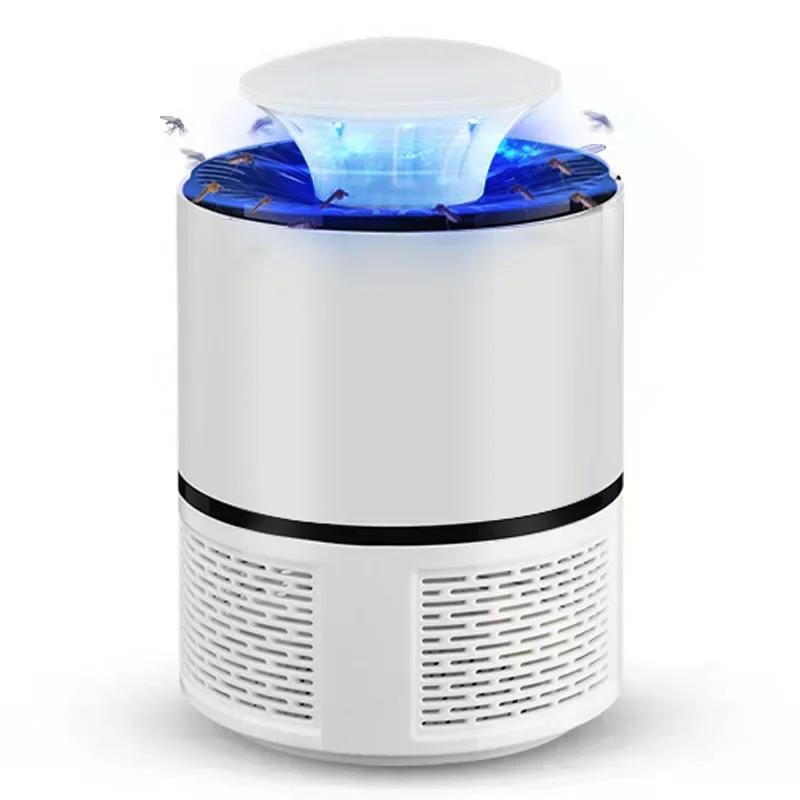 New LED indoor photocatalyst mosquito killer lamps USB black/white color direct plug mosquito trap lamp bedroom living room Hot