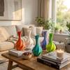 Gradient Color Modern Twisted Flower Bottle Decorative Flowerpot  Home Desktop Decorations