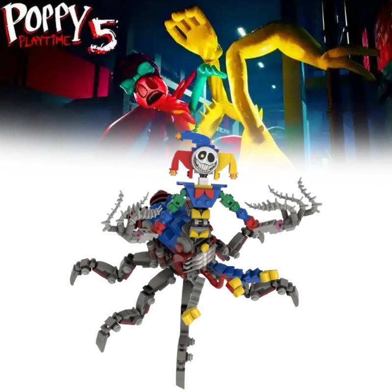 Poppy Playtime Der Prototyp Clown Spinne Bausteine Set DIY Spielzeug für Kinder und Sammler