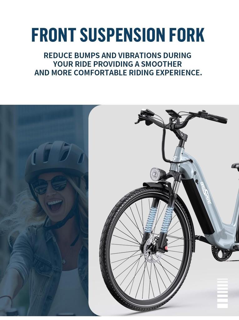 ONESPORT OT05 Pro Electric Bike, 250W Motor, 36V 22.5Ah Battery, 700*50C Tires, 25km/h Max Speed