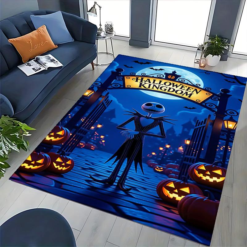 1pc Nightmare Before Christmas Carpet for Playroom Bedroom Living Room Sofa Home Decor,Game Area Rug Non-slip Floor Mat. D7280129