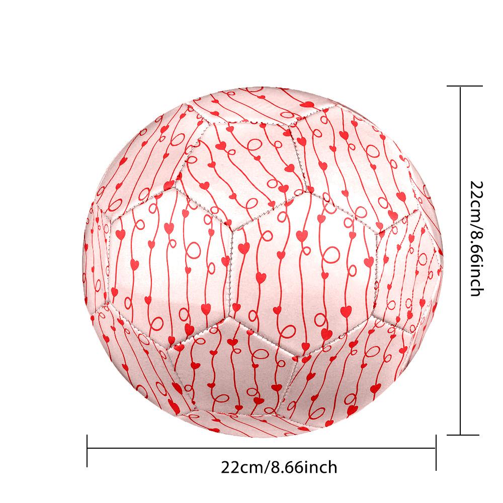 1PC Heart Vine Soccer Ball Size 5 Football Machine Sewn Indoor/Outdoor Universal Football W29